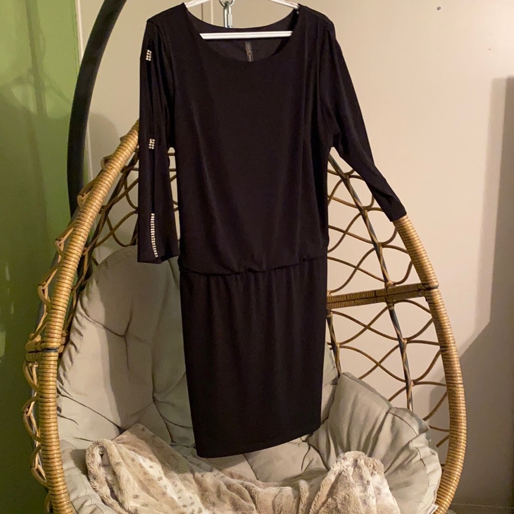 Black cocktail dress